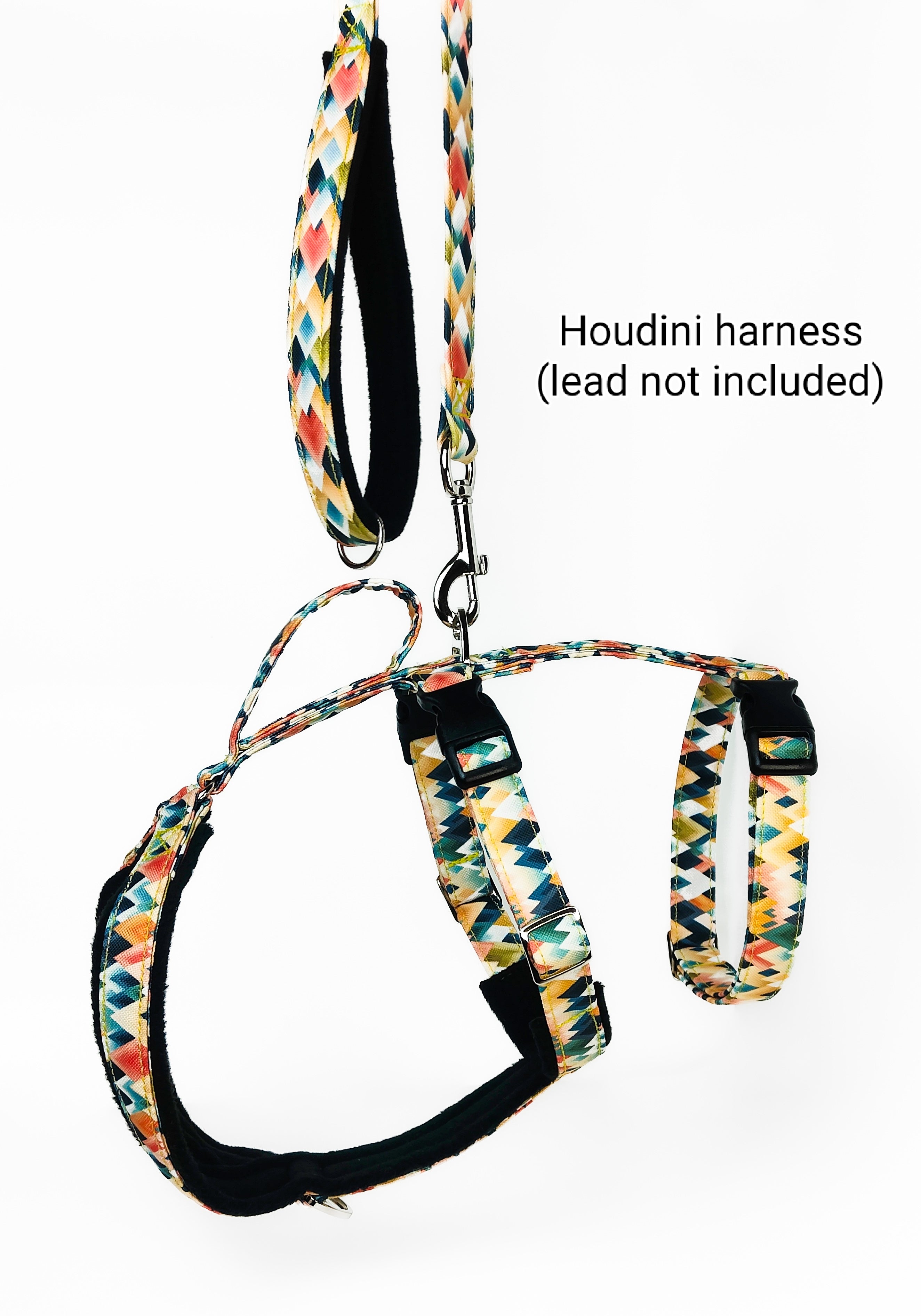 Patterned dog deals harness